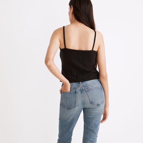 Madewell Ribbed Sweater-Knit Cami Top, Size X-Small - Picture 9 of 10